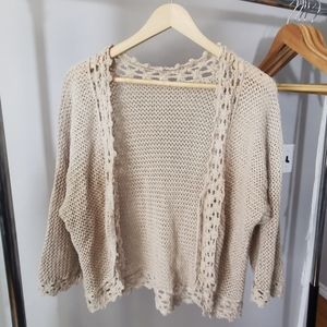 Open tie cardigan